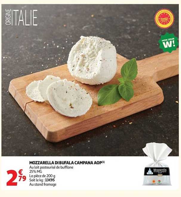 MOZZARELLA DI BUFALA CAMPANA AOP(*)
