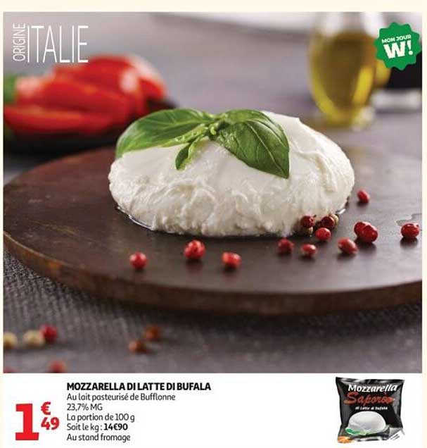 MOZZARELLA DI LATTE DI BUFALA