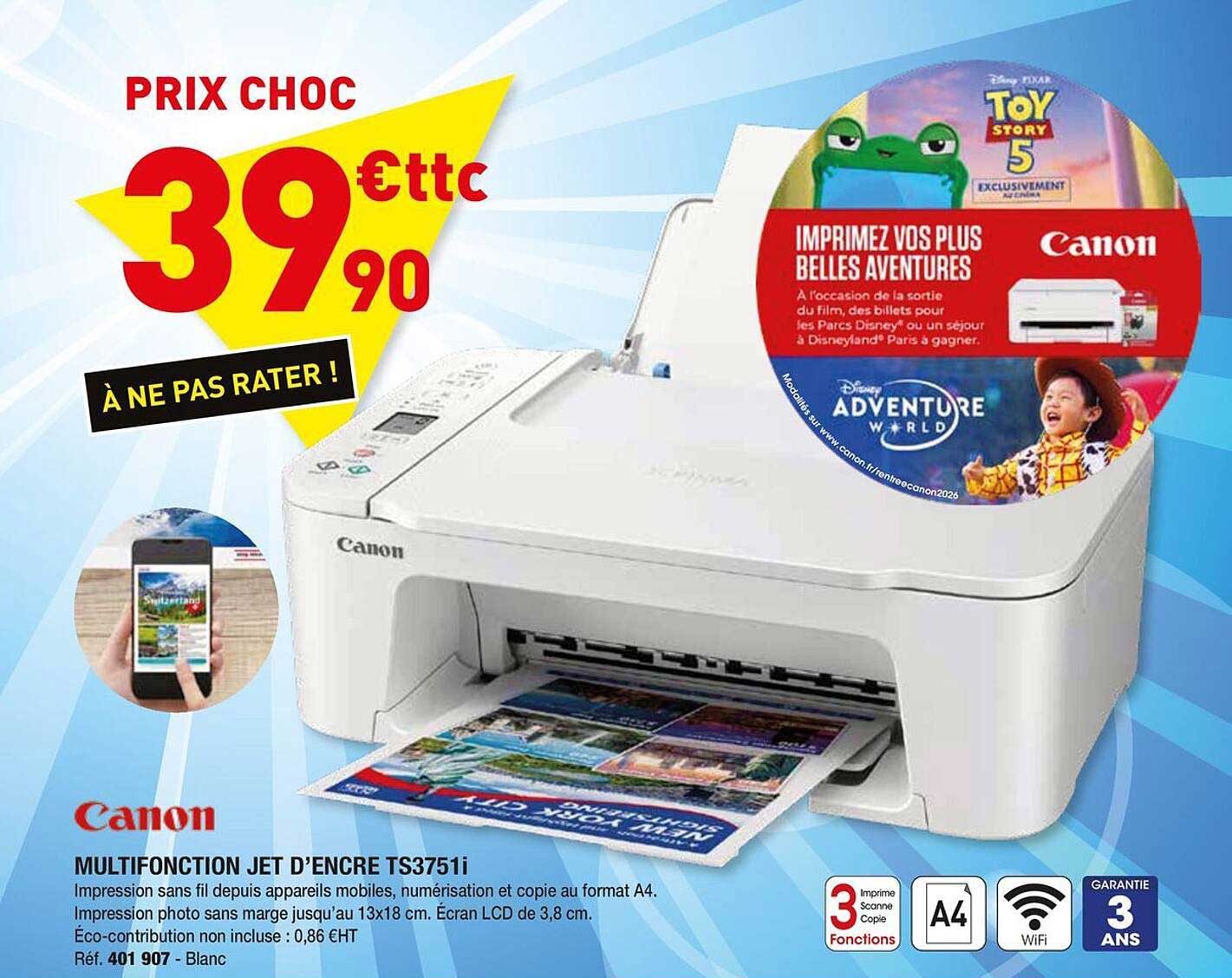 MULTIFONCTION JET D’ENCRE TS3751i