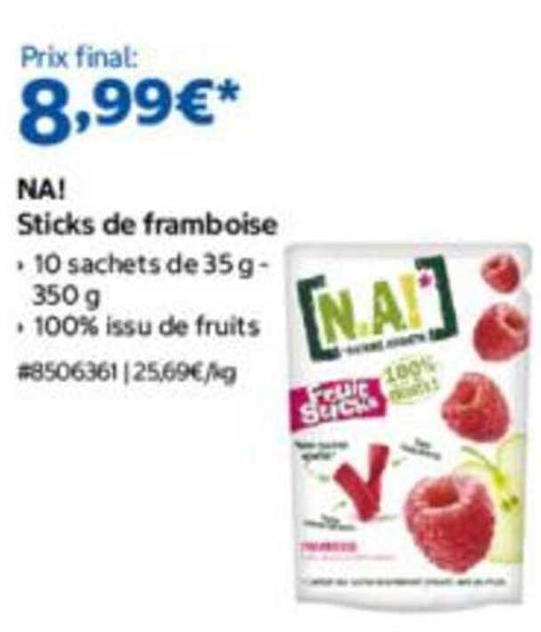 NA! Sticks de framboise