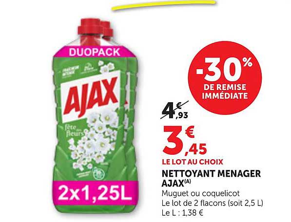 NETTOYANT MENAGER AJAX