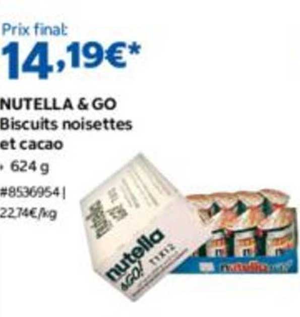 NUTELLA & GO Biscuits noisettes et cacao