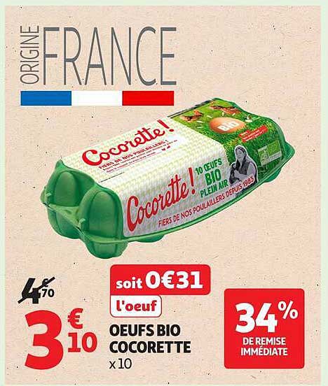 OEUFS BIO COCORETTE x10