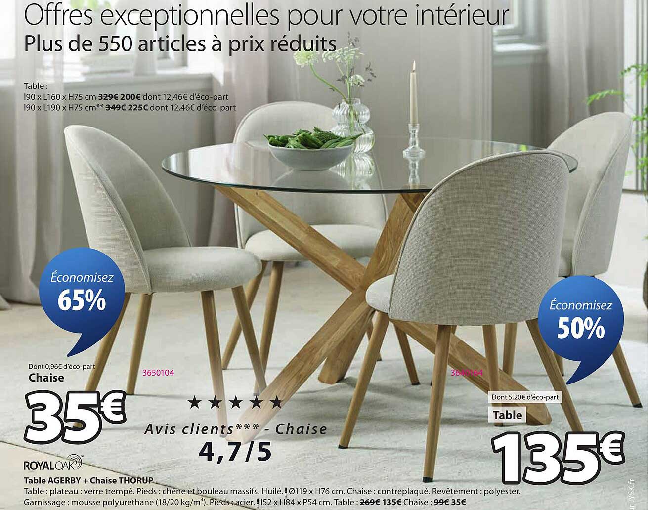 Offres exceptionnelles pour votre intérieur