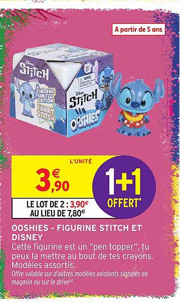 OOSHIES - FIGURINE STITCH ET DISNEY