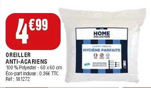 OREILLER ANTI-ACARIENS