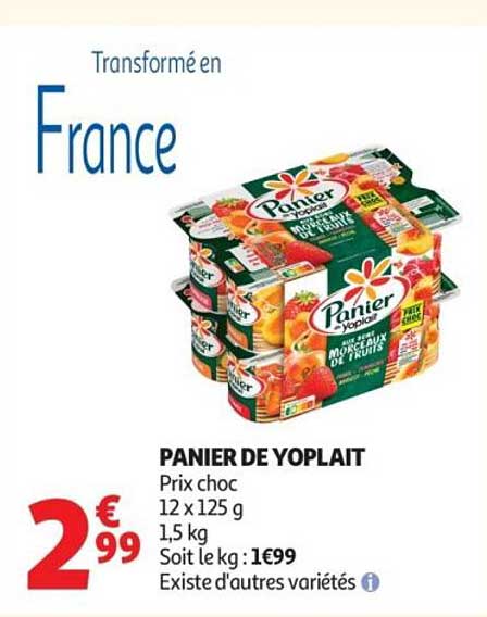 PANIER DE YOPLAIT