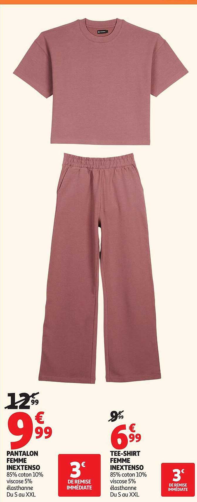 PANTALON FEMME INEXTENSO