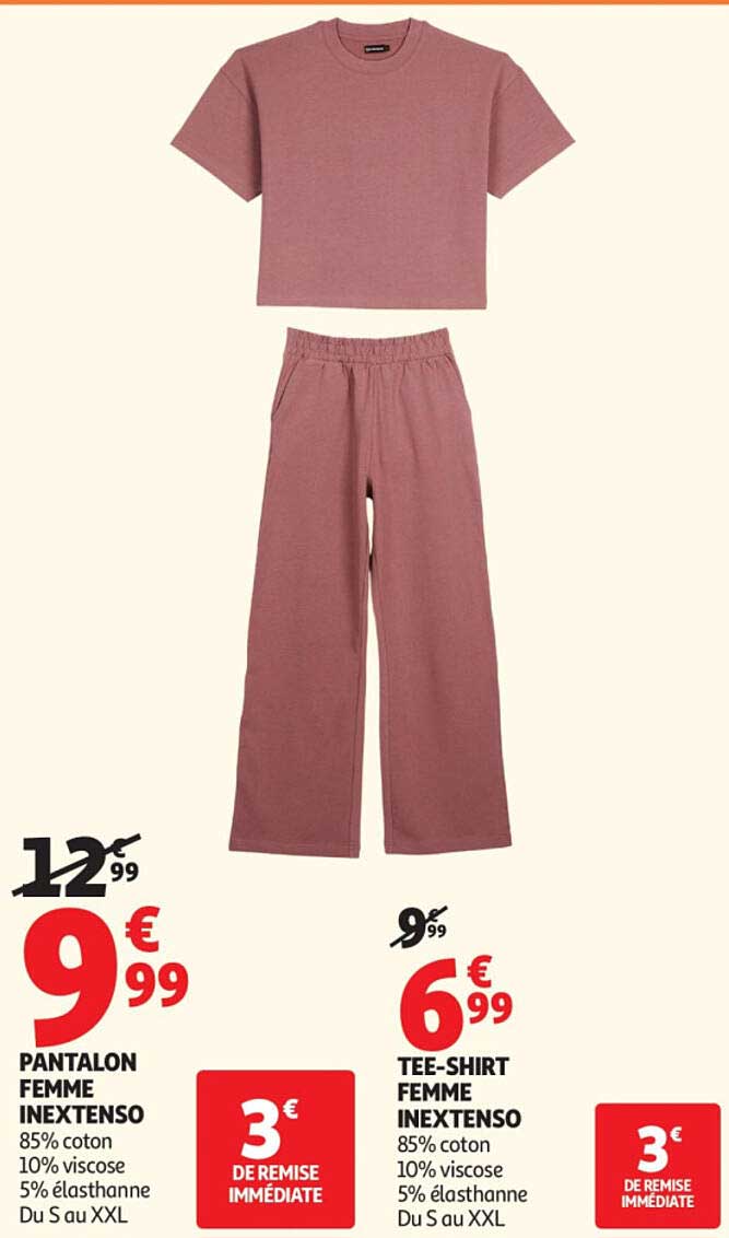 PANTALON FEMME INEXTENSO