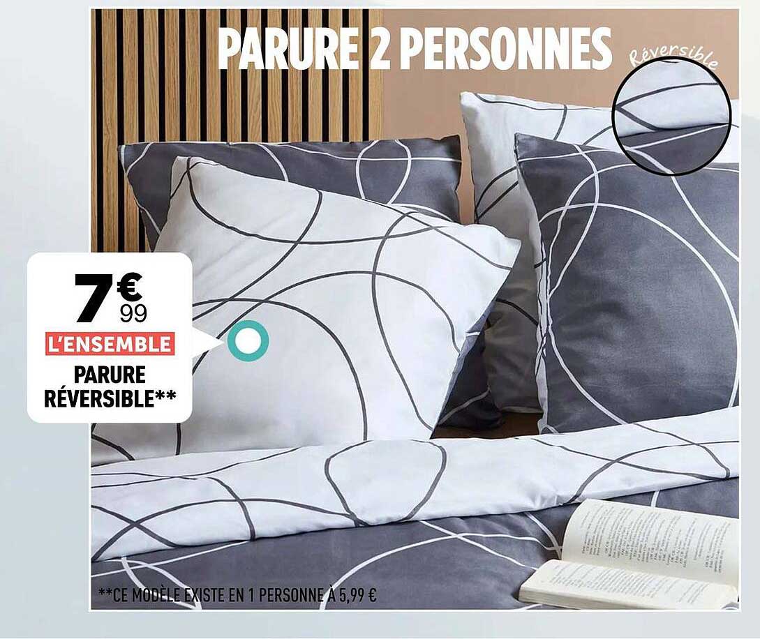 PARURE 2 PERSONNES Réversible