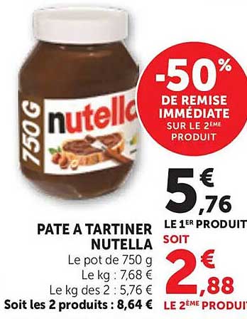 PÂTE À TARTINER NUTELLA
