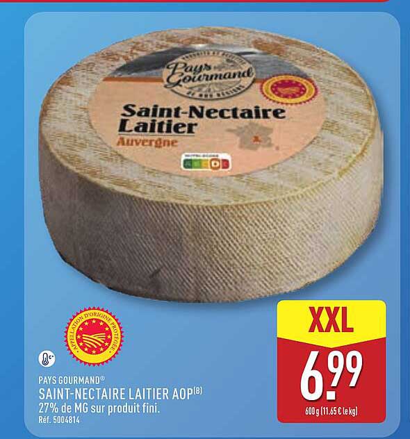 PAYS GOURMAND SAINT-NECTAIRE LAITIER AOP