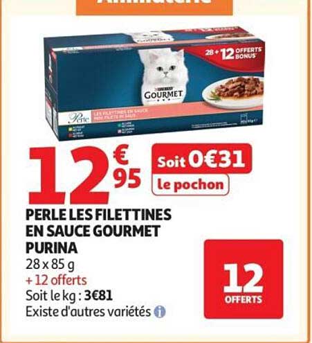 PERLE LES FILETTINES EN SAUCE GOURMET PURINA