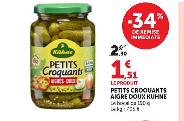 PETITS CROQUANTS AIGRE DOUX KUHNE