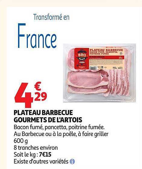 PLATEAU BARBECUE GOURMETS DE L'ARTOIS