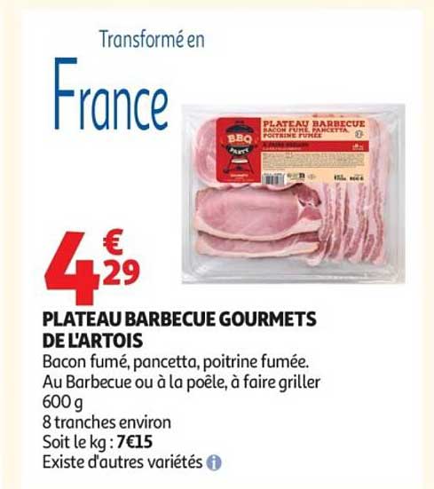 PLATEAU BARBECUE GOURMETS DE L'ARTOIS