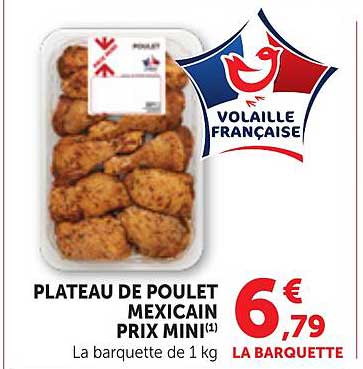 PLATEAU DE POULET MEXICAIN PRIX MINI(1)