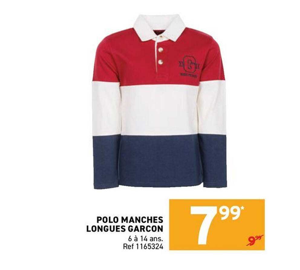 POLO MANCHES LONGUES GARCON