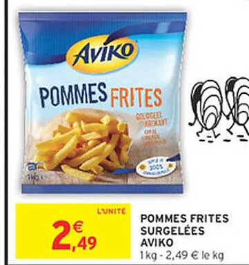 POMMES FRITES SURGELÉES AVIKO