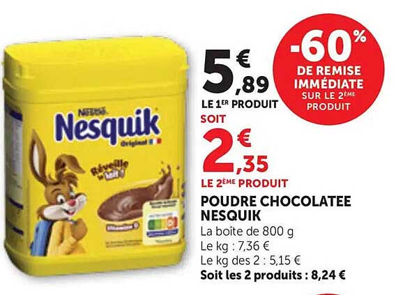 POUDRE CHOCOLATEE NESQUIK