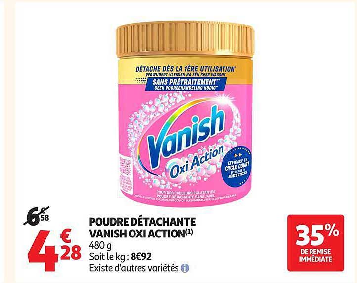 POUDRE DÉTACHANTE VANISH OXI ACTION(1) 480 g