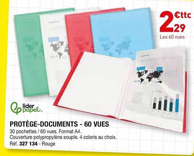 PROTÈGE-DOCUMENTS - 60 VUES