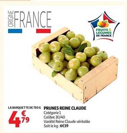 PRUNES REINE CLAUDE