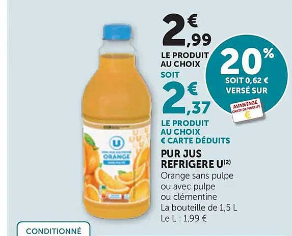 PUR JUS REFRIGERE U