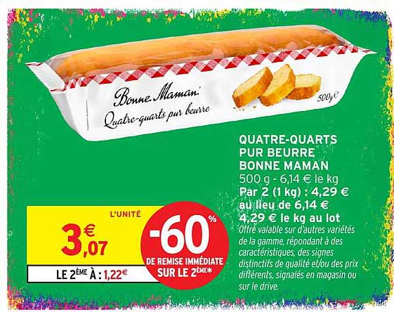 QUATRE-QUARTS PUR BEURRE BONNE MAMAN