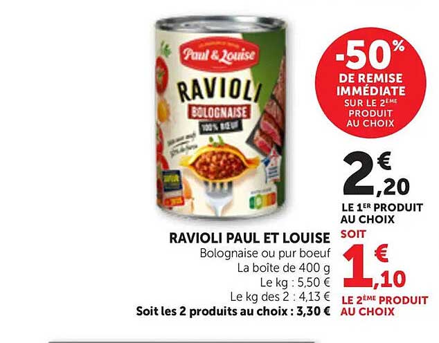 RAVIOLI PAUL ET LOUISE