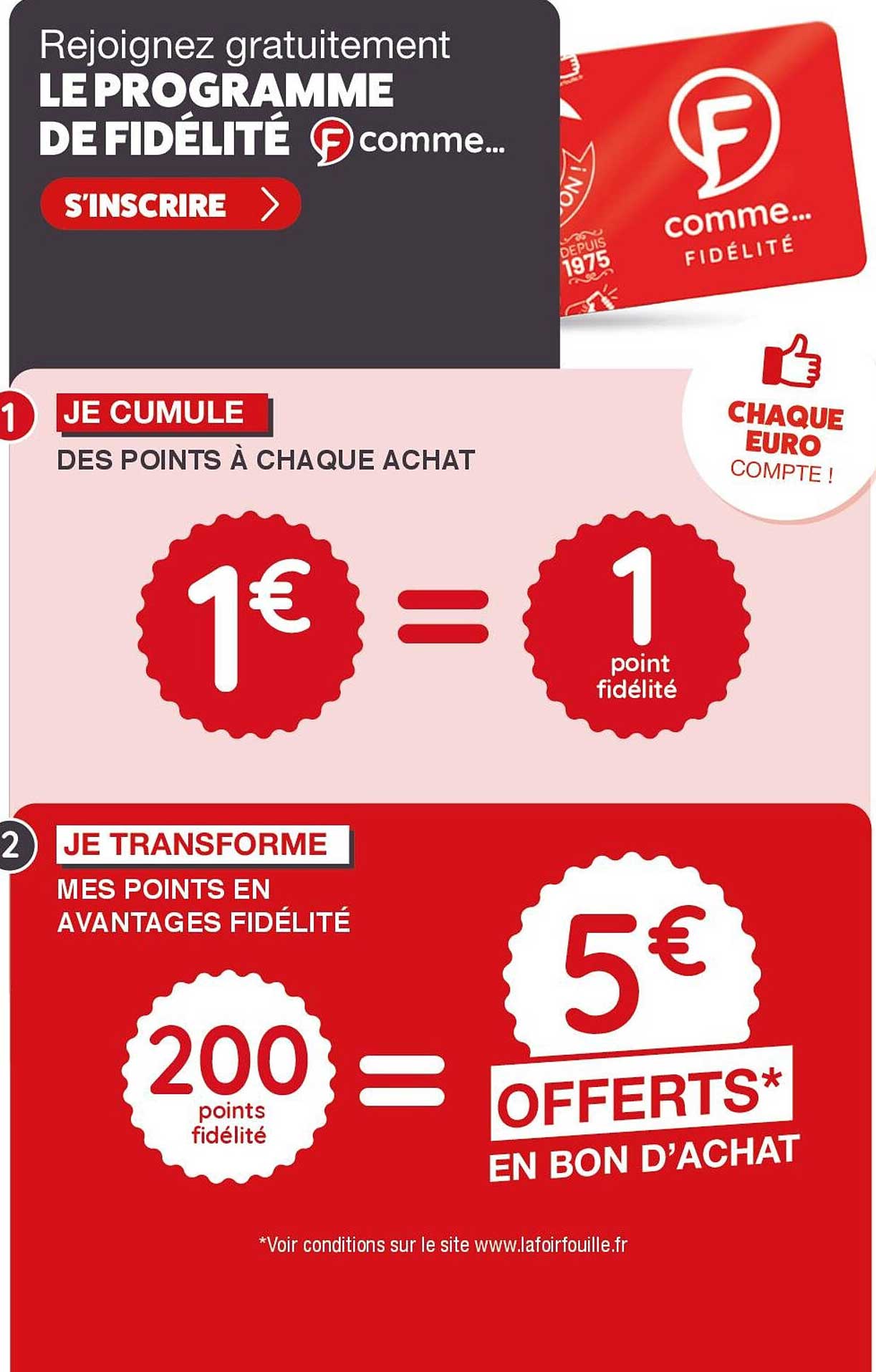Rejoignez gratuitement LE PROGRAMME DE FIDÉLITÉ comme...