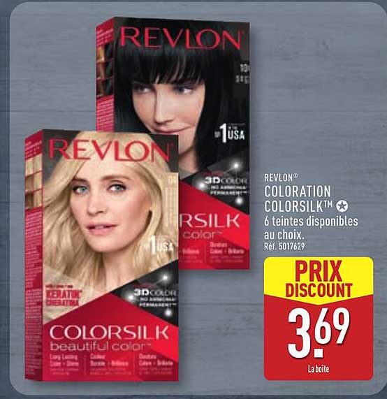 REVLON® COLORATION COLORSILK™ 6 teintes disponibles au choix.