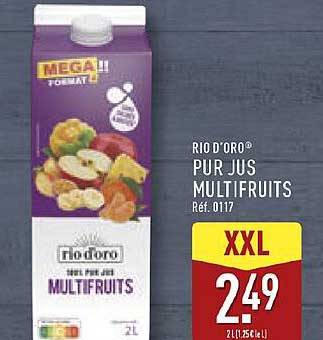 RIO D’ORO® PUR JUS MULTIFRUITS Réf. 0117