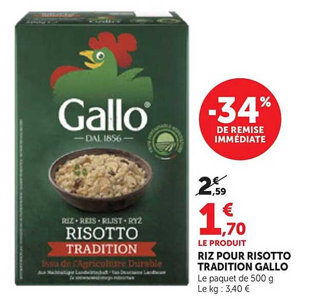RIZ POUR RISOTTO TRADITION GALLO