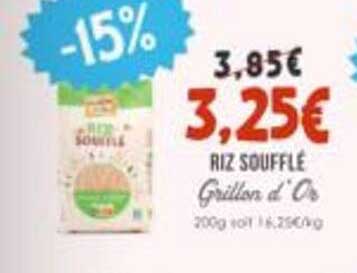 RIZ SOUFFLÉ Grillons d’Or