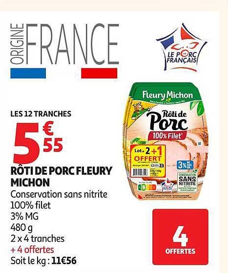 RÔTI DE PORC FLEURY MICHON