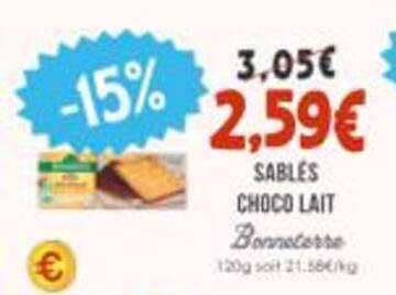 SABLES CHOCO LAIT
