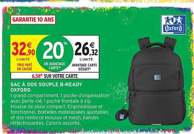SAC À DOS SOUPLE B-READY OXFORD