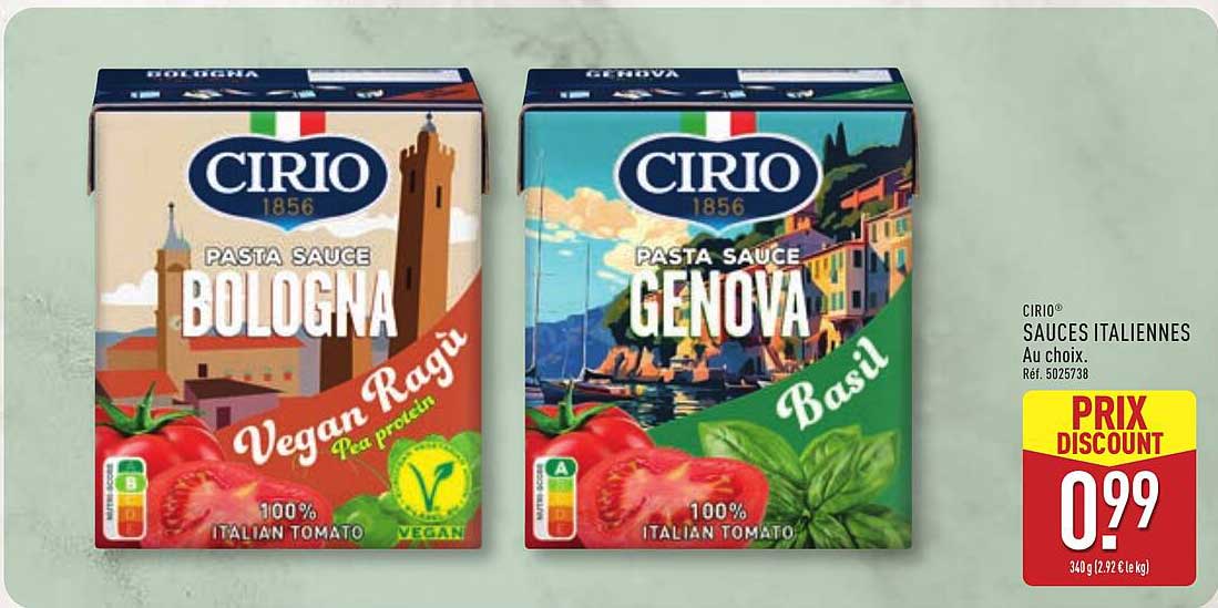 SAUCES ITALIENNES Au choix.
