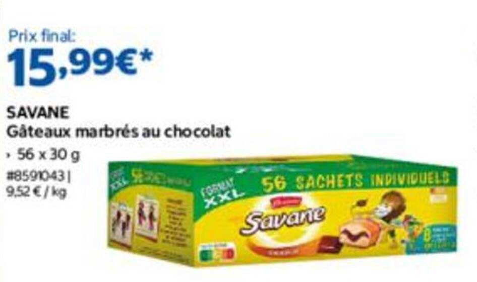 SAVANE Gâteaux marbrés au chocolat