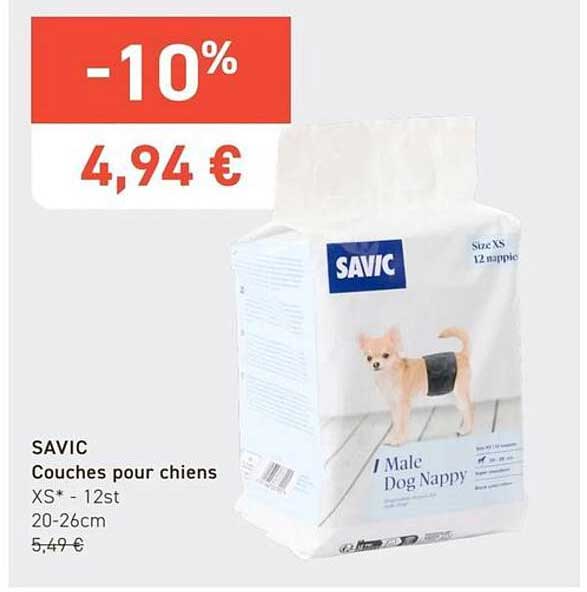 SAVIC Couches pour chiens XS* - 12st 20-26cm