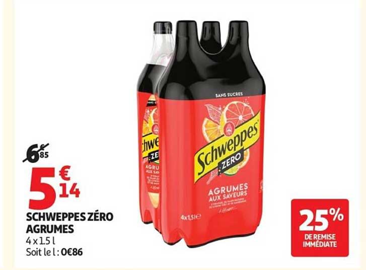 SCHWEPPES ZÉRO AGRUMES