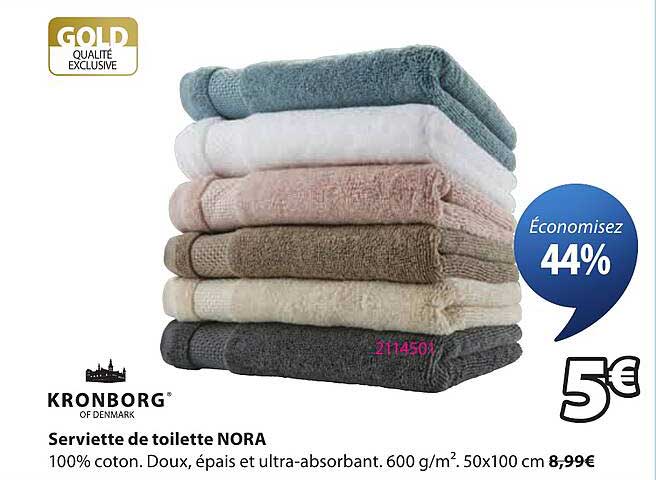 Serviette de toilette NORA