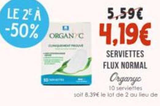 SERVIETTES FLUX NORMAL