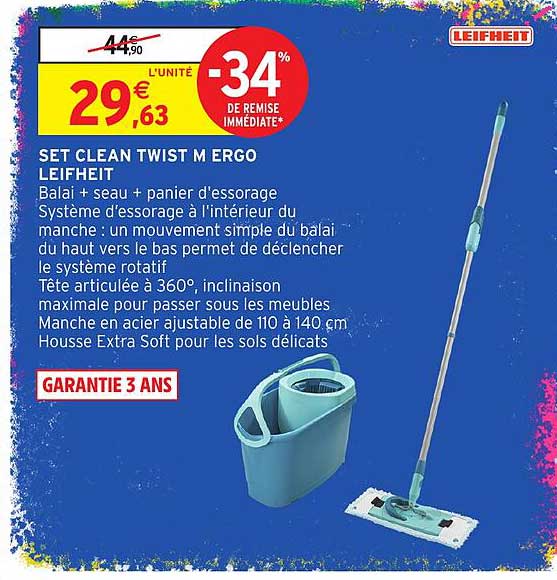 SET CLEAN TWIST M ERGO LEIFHEIT