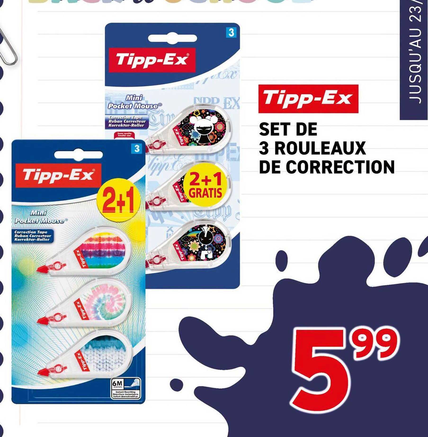 SET DE 3 ROULEAUX DE CORRECTION