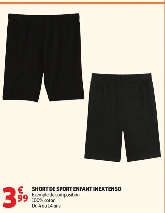 SHORT DE SPORT ENFANT INEXTENSO