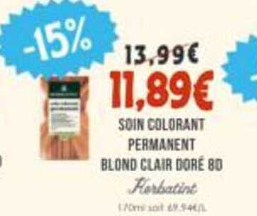 SOIN COLORANT PERMANENT BLOND CLAIR DORÉ 80