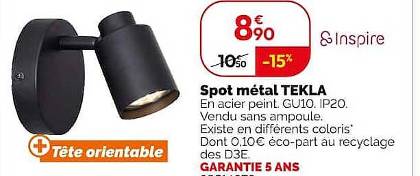 Spot métal TEKLA