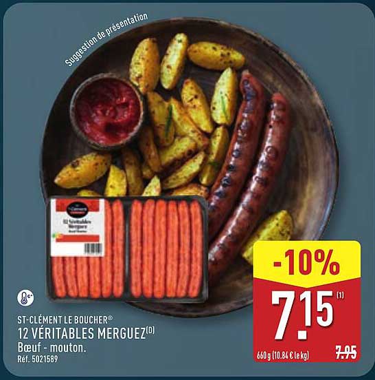 ST-CLÉMENT LE BOUCHER® 12 VÉRITABLES MERGUEZ